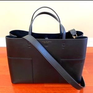 Tory Burch Block T- Triple Compartment Tote-Like New
